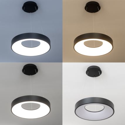 Brilagi - Lampadario LED dimmerabile a sospensione con cavo FALCON II LED/67W/230V 3000-6500K Ø 40 cm nero + telecomando