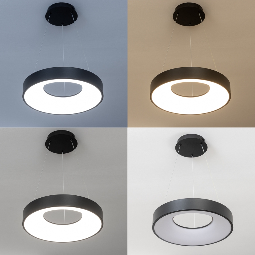 Brilagi - Lampadario LED dimmerabile a sospensione con cavo FALCON II LED/67W/230V 3000-6500K Ø 40 cm nero + telecomando