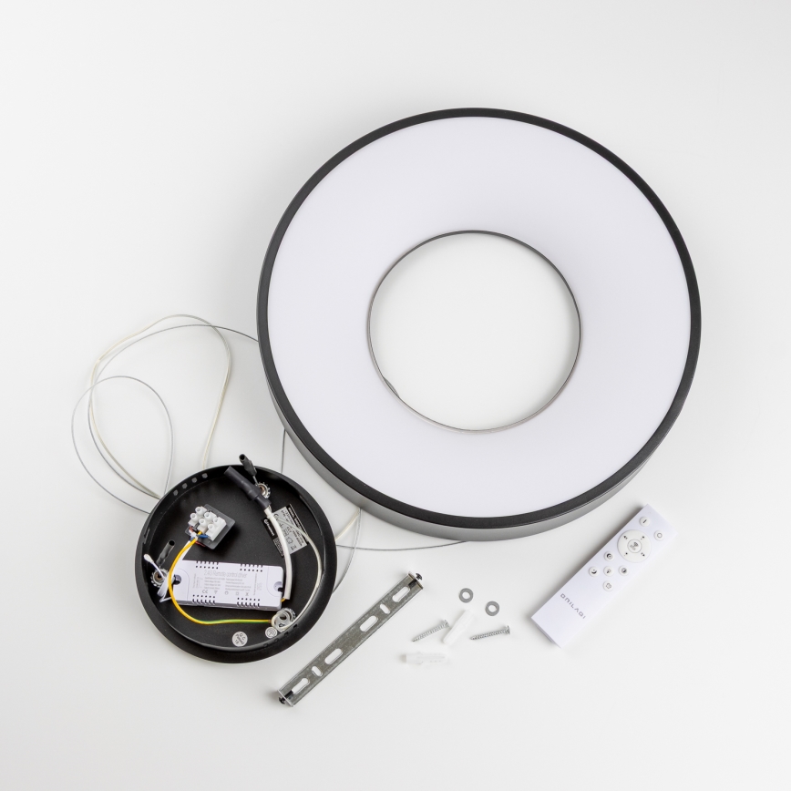 Brilagi - Lampadario LED dimmerabile a sospensione con cavo FALCON II LED/67W/230V 3000-6500K Ø 40 cm nero + telecomando