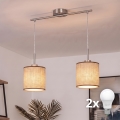 Brilagi - Lampadario a sospensione LED con cavo NUBILA 2xE27/60W/230V marrone