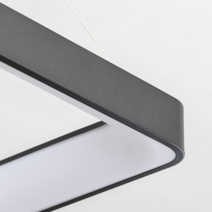Brilagi - Lampadario LED dimmerabile a sospensione con cavo FALCON II LED/125W/230V 3000-6500K 60x60 cm nero + telecomando