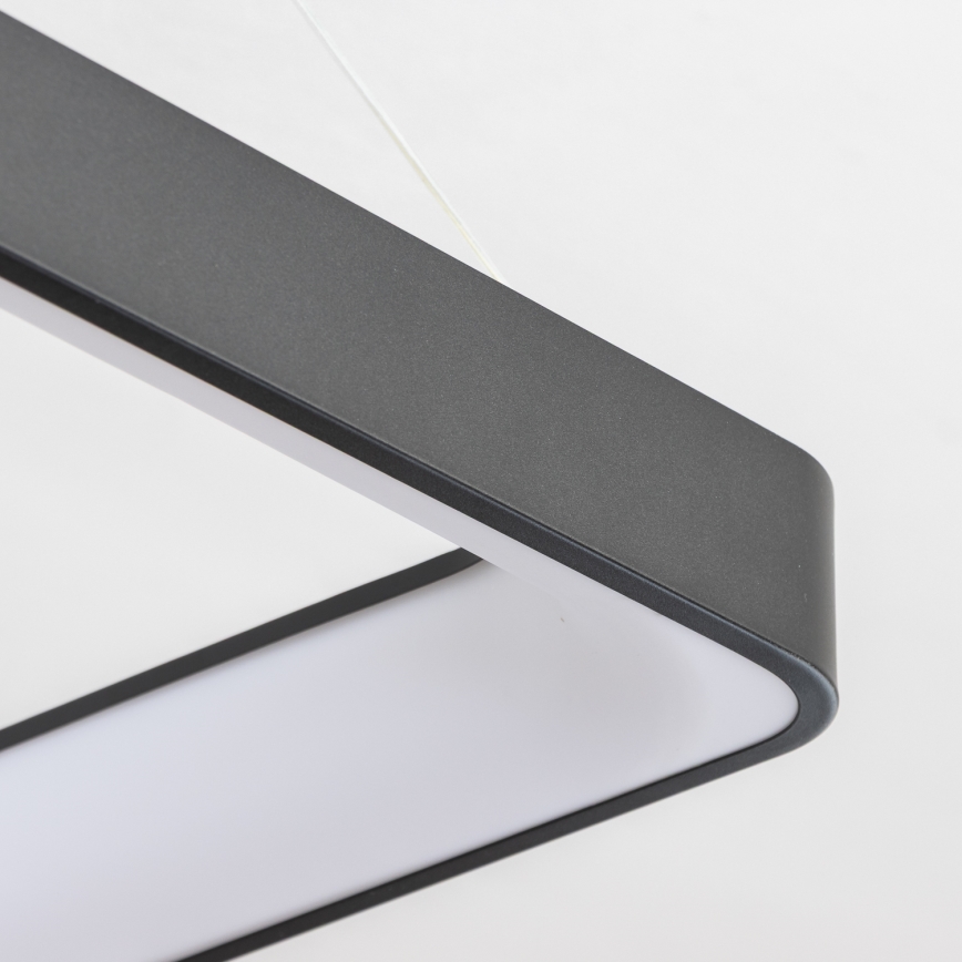 Brilagi - Lampadario LED dimmerabile a sospensione con cavo FALCON II LED/125W/230V 3000-6500K 60x60 cm nero + telecomando