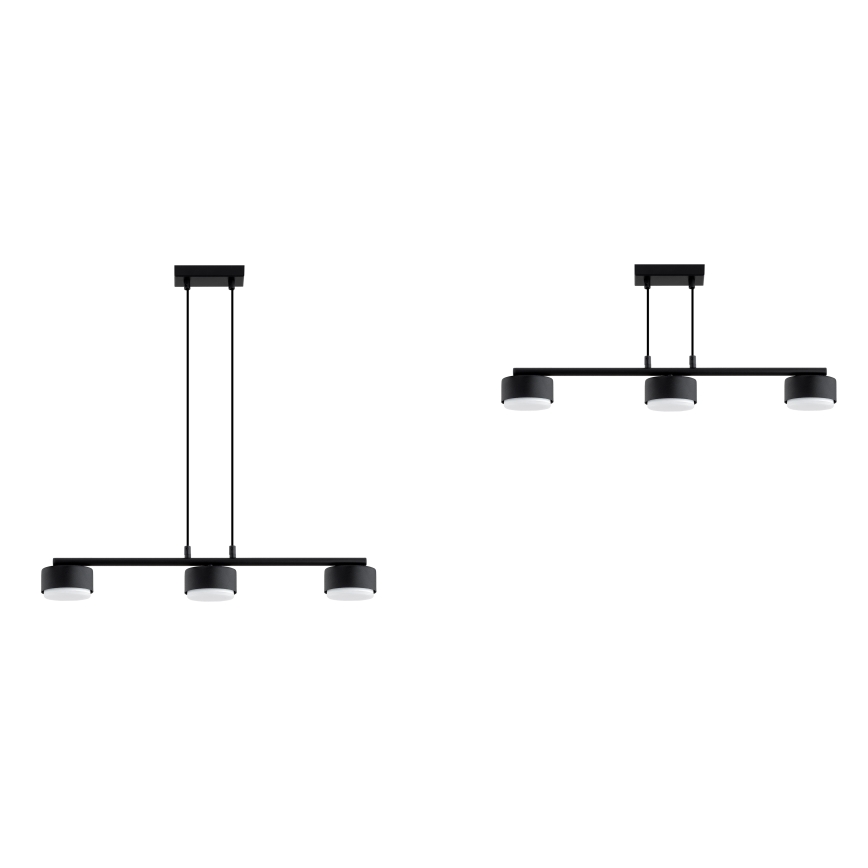 Brilagi - Lampadario LED RGB+CCT dimmerabile su cavo MONO 3xGX53/14W/230V 2700-6500K Wi-Fi Tuya nero