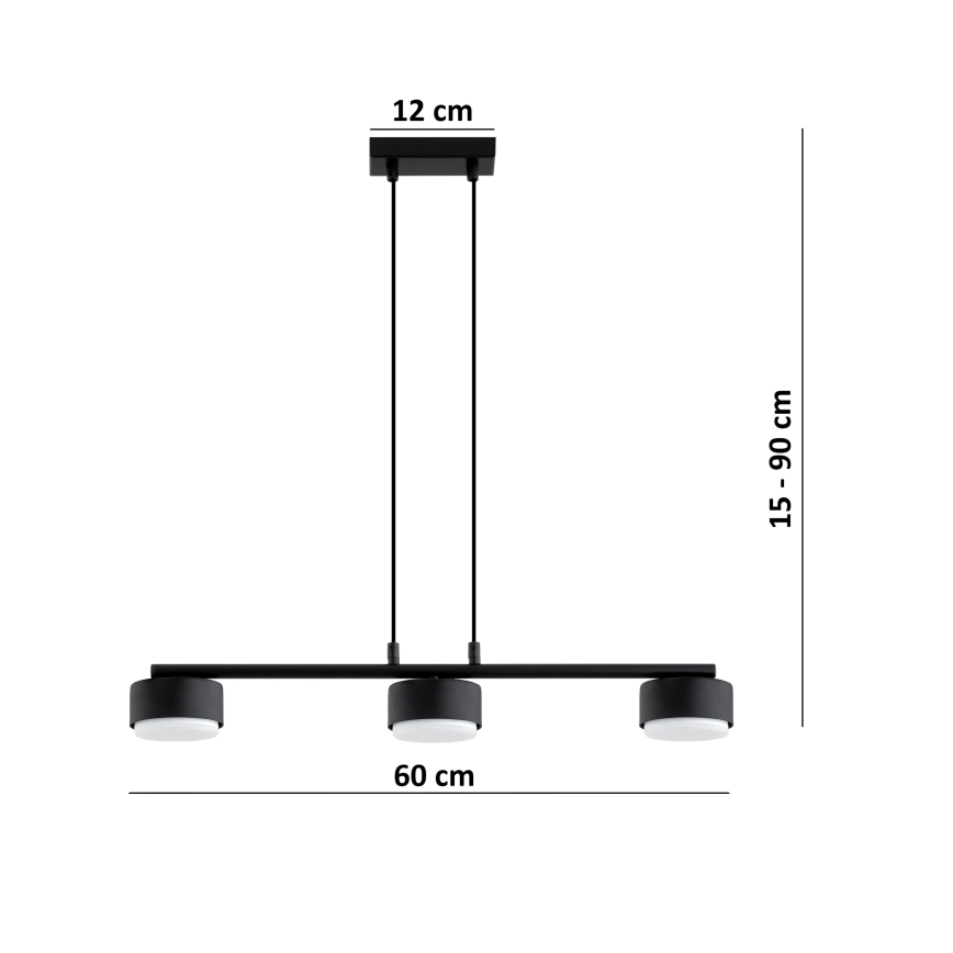 Brilagi - Lampadario LED RGB+CCT dimmerabile su cavo MONO 3xGX53/14W/230V 2700-6500K Wi-Fi Tuya nero