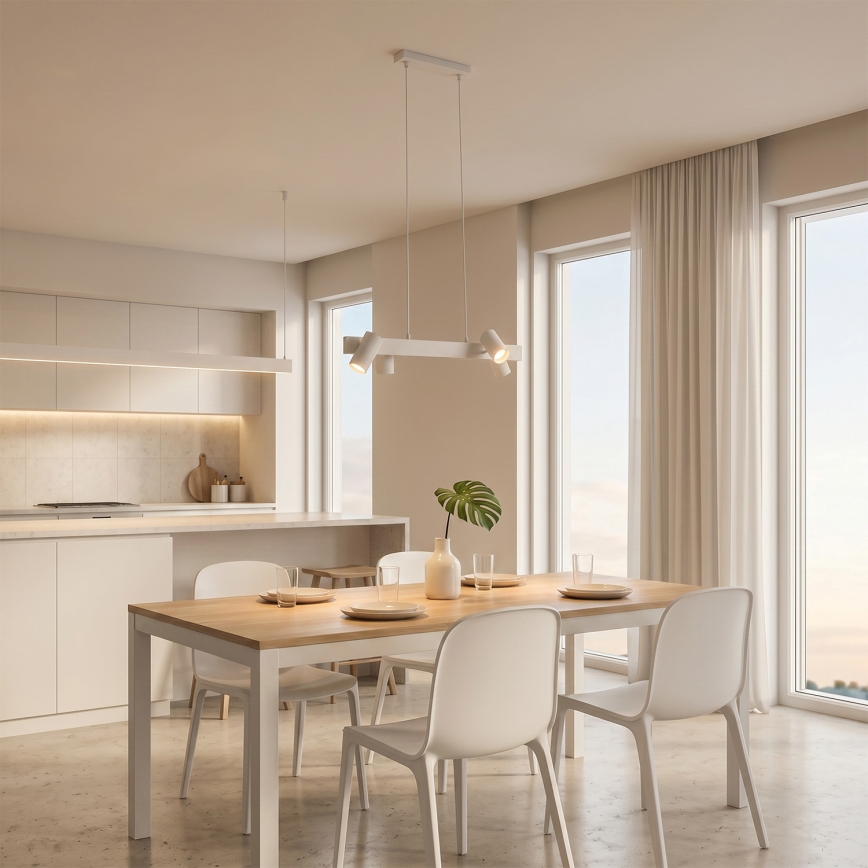 BRILAGI - Lampadario a sospensione SELE 4xGU10/30W/230V bianco
