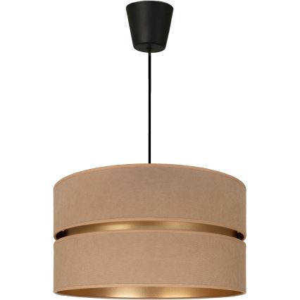Brilagi - Lampadario a sospensione su cavo DUO-DUO 1xE27/60W/230V Ø 40 cm beige/oro