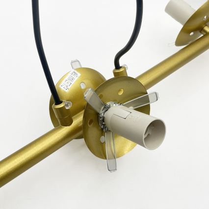 Brilagi - Lampadario a sospensione su cavo MALONY 6xE14/20W/230V, dorato