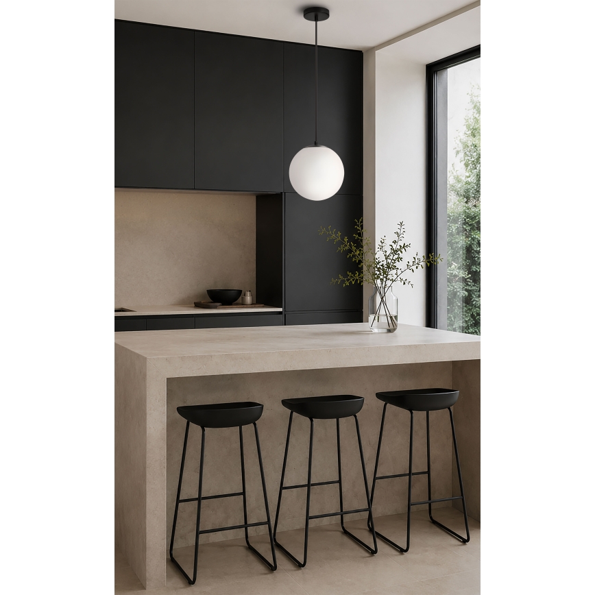 BRILAGI - Lampadario a sospensione su cavo POLOS 1xE27/40W/230V Ø 20 cm nero