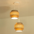 Brilagi - Lampadario a sospensione su cavo RESNA 2xE27/60W/230V Ø 30 cm marrone/beige
