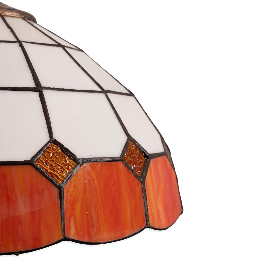 BRILAGI - lampadario a sospensione Tiffany in vetro colorato con catena SIENNA 1xE27/60W/230V Ø 40 cm