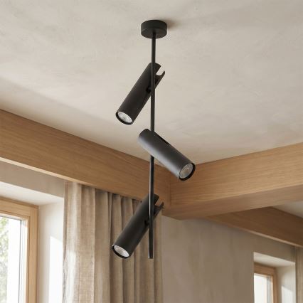 Brilagi - Lampadario a stelo BRANCH 3xGU10/30W/230V nero