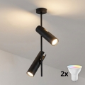 Brilagi - Lampadario a stelo LED RGBW dimmerabile BRANCH 2xGU10/6,5W/230V 2700-6500K nero