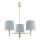 Brilagi - Lampadario a stelo MONTE 3xE27/15W/230V blu/oro