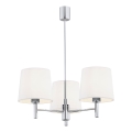 Brilagi - Lampadario a stelo MONTE 3xE27/60W/230V crema/cromo lucido