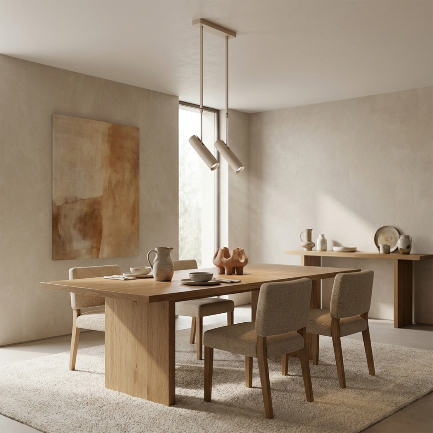 Brilagi - Lampadario a stelo SELE 2xGU10/30W/230V beige