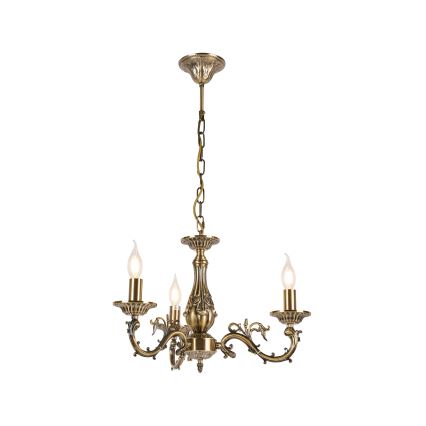 Brilagi - Lampadario CLASSIC a catena 3xE14/10W/230V in ottone