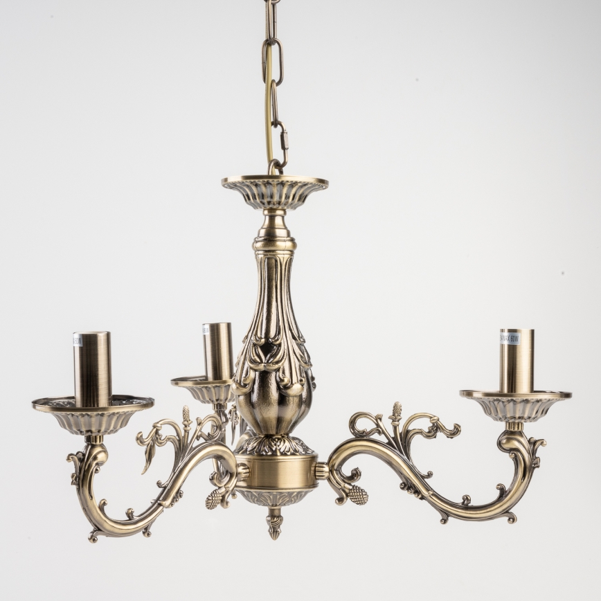 BRILAGI - Lampadario CLASSIC a catena 3xE14/10W/230V in ottone