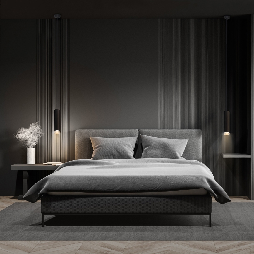Brilagi - Lampadario da bagno su filo SELE AQUA 1xGU10/30W/230V IP44 nero