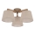Brilagi - Lampadario da soffitto a montaggio superficiale LATTE SABIA 3xE27/60W/230V pino/beige