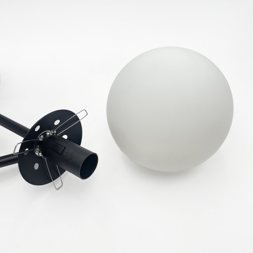 Brilagi - Lampadario da soffitto a montaggio superficiale MALIVA 3xE14/15W/230V nero/bianco