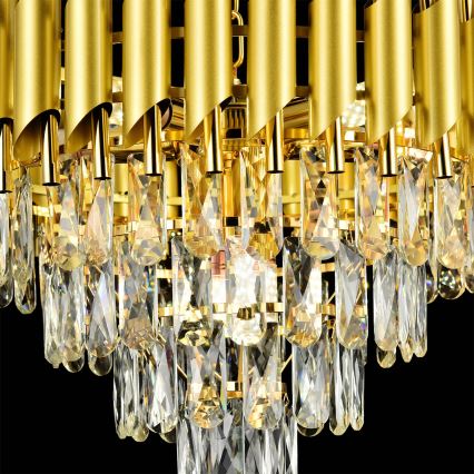 Brilagi - Lampadario da soffitto ECLIPSE 7xE14/10W/230V Ø 48 cm oro
