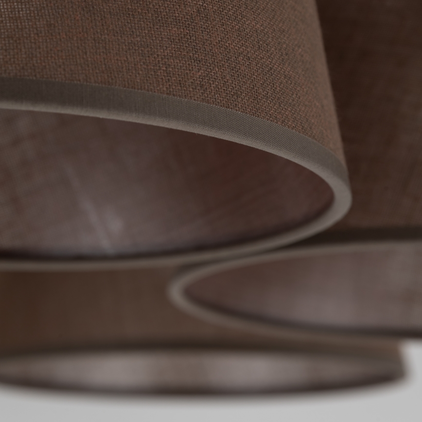 Brilagi - Lampadario da soffitto LATTE 5xE27/15W/230V pino/marrone