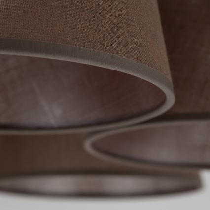 Brilagi - Lampadario da soffitto LATTE 5xE27/60W/230V pino/marrone