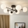 Brilagi - Lampadario da soffitto MALIVA 6xE14/15W/230V nero/bianco