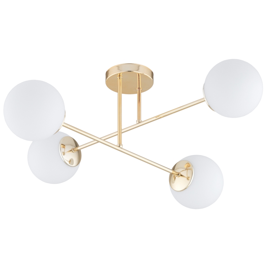 Brilagi - Lampadario da soffitto MILO 4xE27/60W/230V dorato