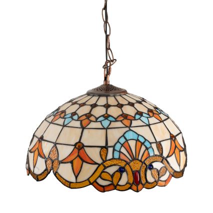 Brilagi - lampadario in vetro Tiffany a catena MIRABELLA 1xE27/60W/230V Ø 40 cm
