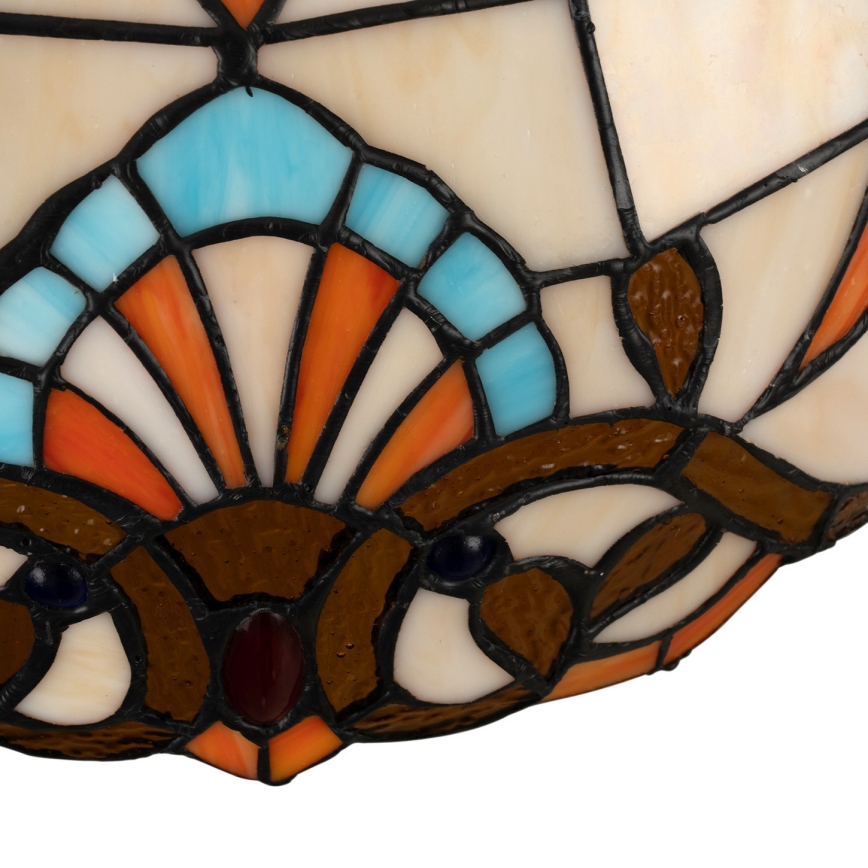 Brilagi - lampadario in vetro Tiffany a catena MIRABELLA 1xE27/60W/230V Ø 40 cm