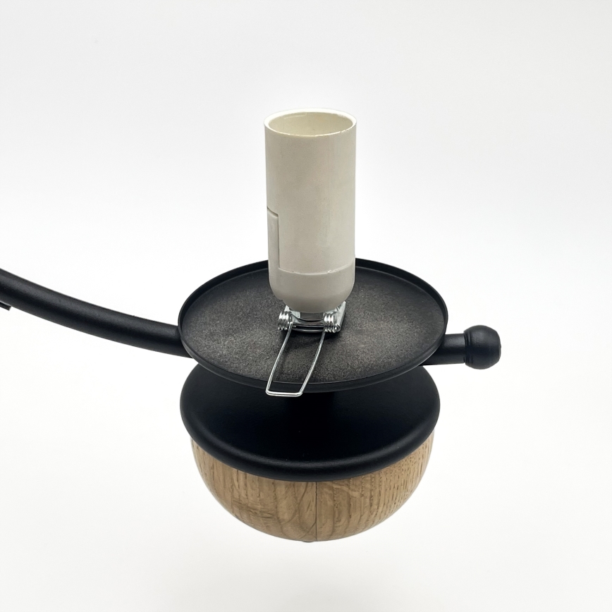 Brilagi - Lampadario LED a catena COTTAGE 3xE14/40W/230V rovere/nero/bianco