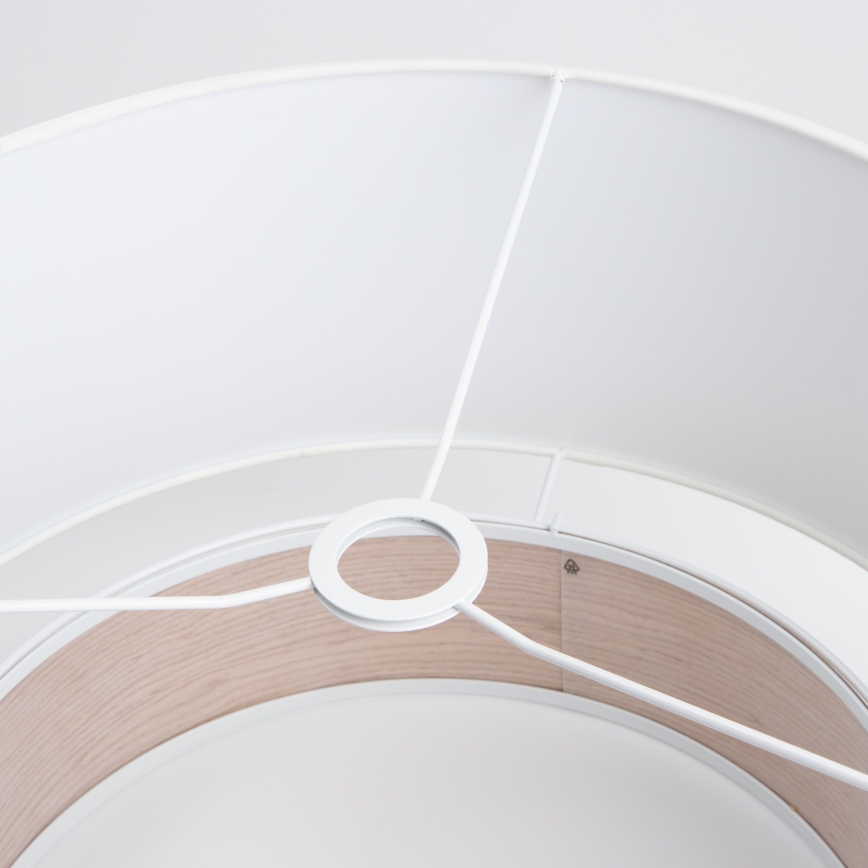 Brilagi - Lampadario LED a cavo CERIA 1xE27/40W/230V diam. 50 cm bianco/beige