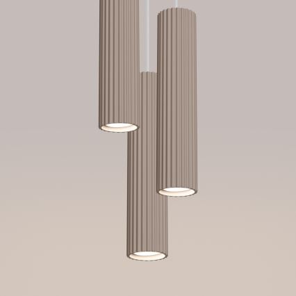 Brilagi - Lampadario LED a cavo CRESTO 3xGU10/10W/230V tortora