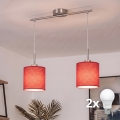 Brilagi - Lampadario LED a cavo NUBILA 2xE27/60W/230V rosso