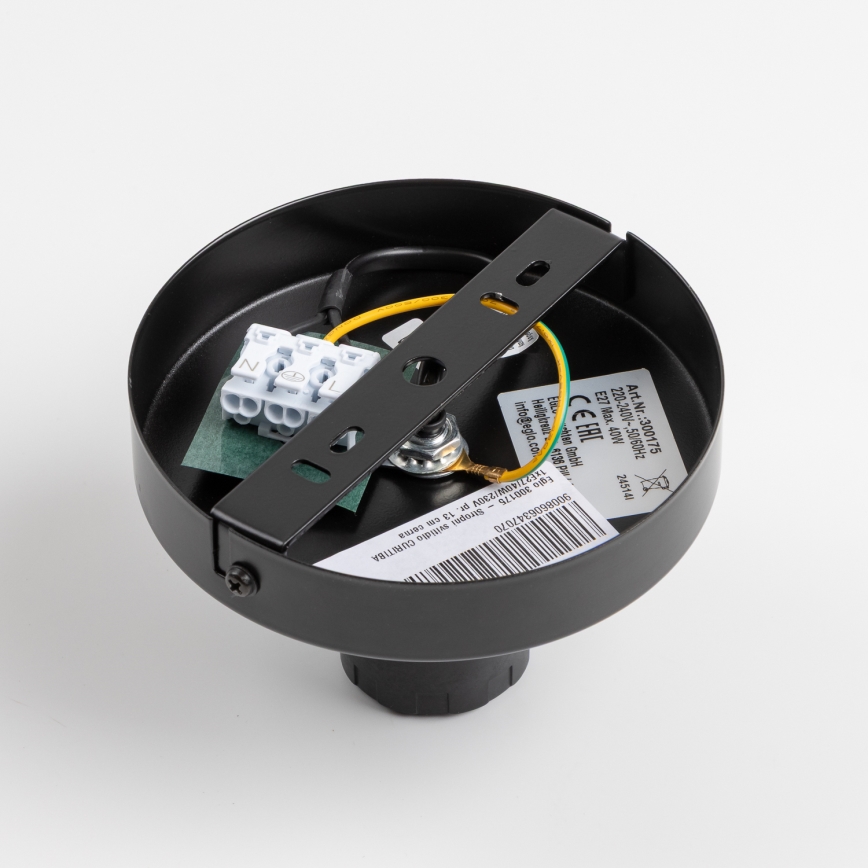 Brilagi - Lampadario LED a montaggio superficiale CERIA WIRE 1xE27/40W/230V 40x56 cm nero