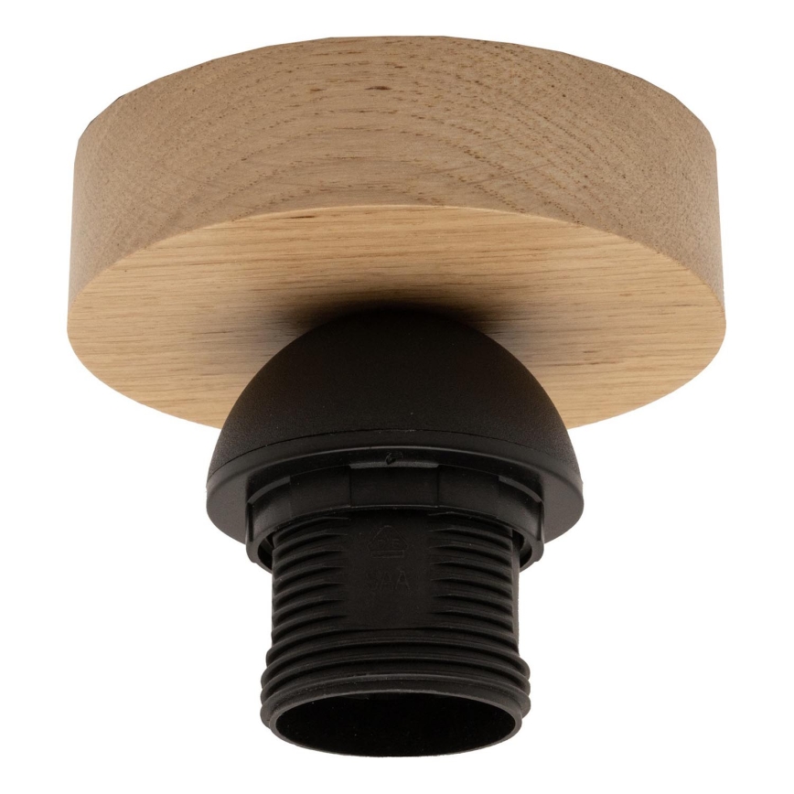 Brilagi - Lampadario LED a montaggio superficiale CERIA WIRE 1xE27/40W/230V Ø 80 cm nero/rovere