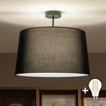 Brilagi - Lampadario LED a plafone CERIA 1xE27/60W/230V Ø 45 cm nero