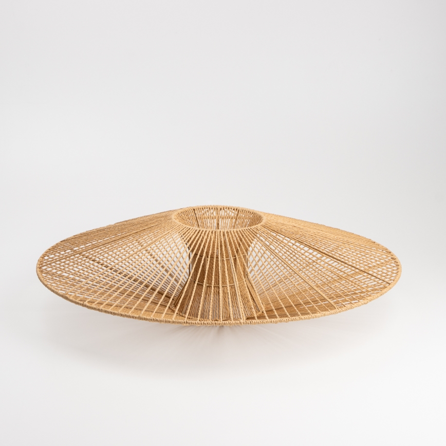 Brilagi - Lampadario LED a plafone CERIA BOHO 1xE27/60W/230V Ø 70 cm nero/marrone
