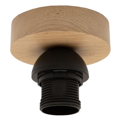 Brilagi - Lampadario LED a plafone CERIA WIRE 1xE27/40W/230V Ø 60 cm nero/rovere