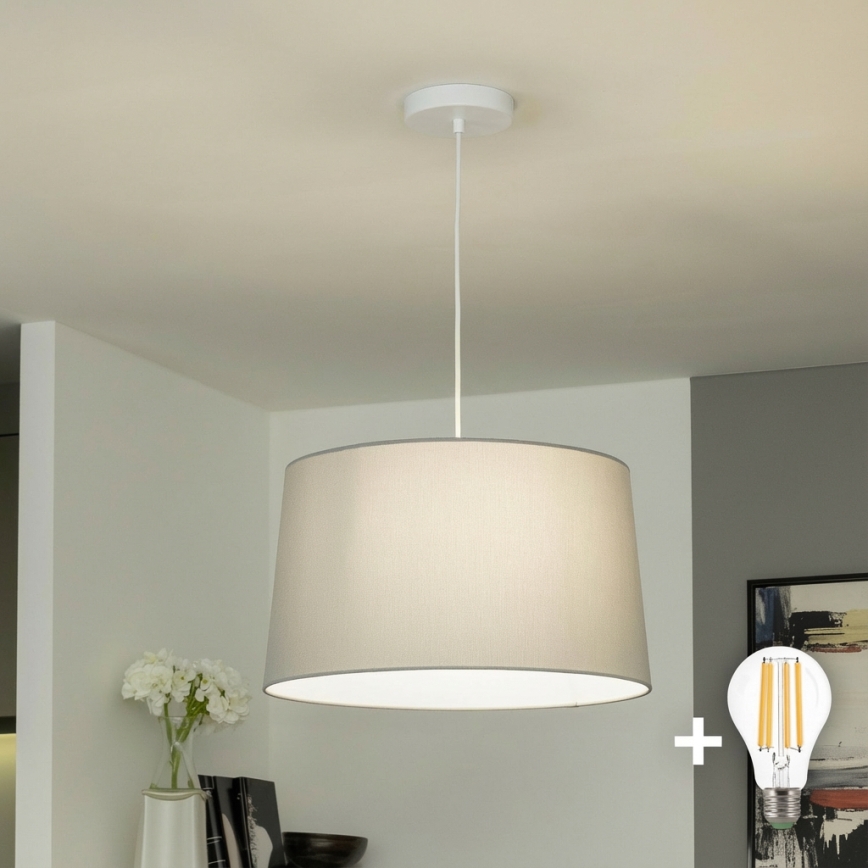 Brilagi - Lampadario LED a sospensione CERIA 1xE27/40W/230V Ø 45 cm grigio