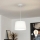 Brilagi - Lampadario LED a sospensione con cavo CERIA 1xE27/40W/230V Ø 30 cm bianco