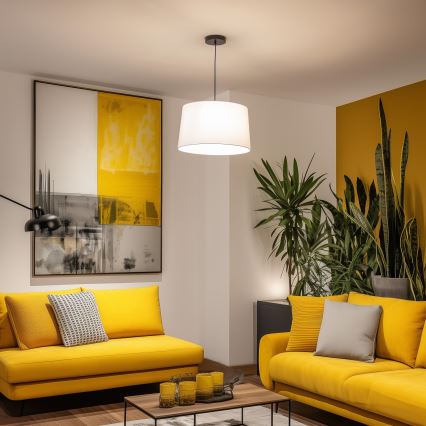 BRILAGI - Lampadario LED a sospensione con cavo CERIA 1xE27/40W/230V Ø 45 cm bianco