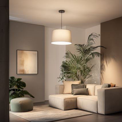 Brilagi - Lampadario LED a sospensione con cavo CERIA 1xE27/40W/230V Ø 45 cm grigio