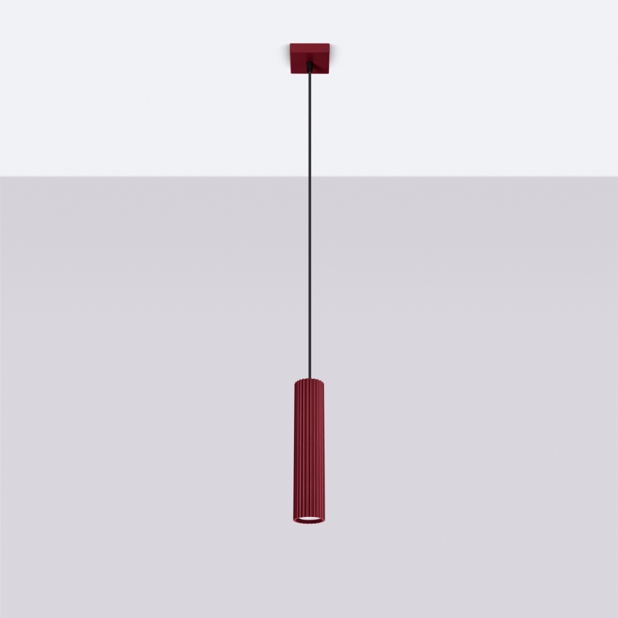 Brilagi - Lampadario LED a sospensione con cavo CRESTO 1xGU10/10W/230V bordeaux