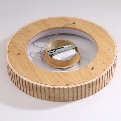 Brilagi - Lampadario LED a sospensione su cavo FALCON WOOD MODERN LED/30W/230V 3000/4000/6000K Ø 45 cm legno