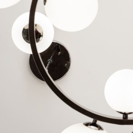 Brilagi - Lampadario LED a sospensione con cavo MILLA 15xG9/3W/230V nero cromato/bianco