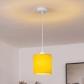 BRILAGI - Lampadario LED a sospensione con cavo NUBILA 1xE27/60W/230V Ø 14 cm bianco/giallo