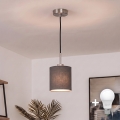 Brilagi - Lampadario LED a sospensione con cavo NUBILA 1xE27/60W/230V Ø 14 cm nero/antracite