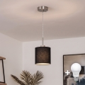 Brilagi - Lampadario LED a sospensione con cavo NUBILA 1xE27/60W/230V Ø 14 cm nero